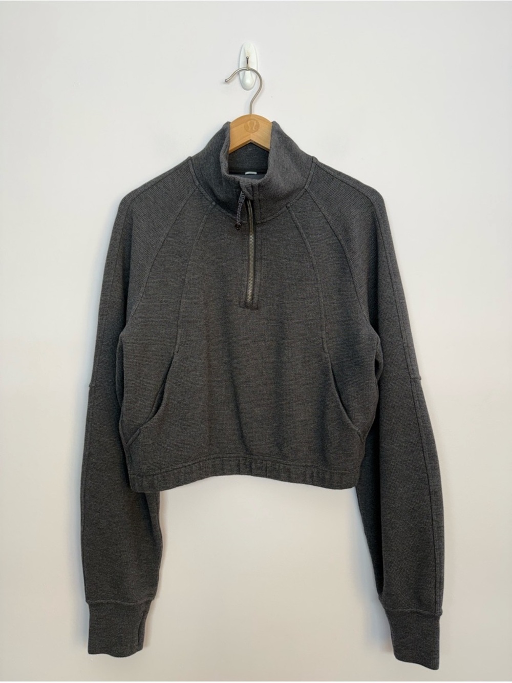 Lululemon Scuba Cropped Funnel Neck Half Zip